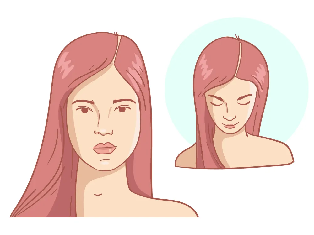 Luce di recessione dell'attaccatura dei capelli